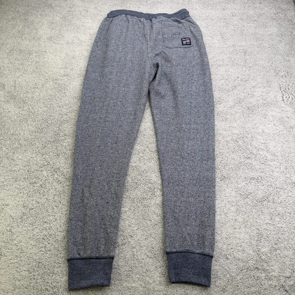 Phat Farm Joggers Mens Small Melange Navy Blue Slim Fit Sweatpants Joggers Y2K